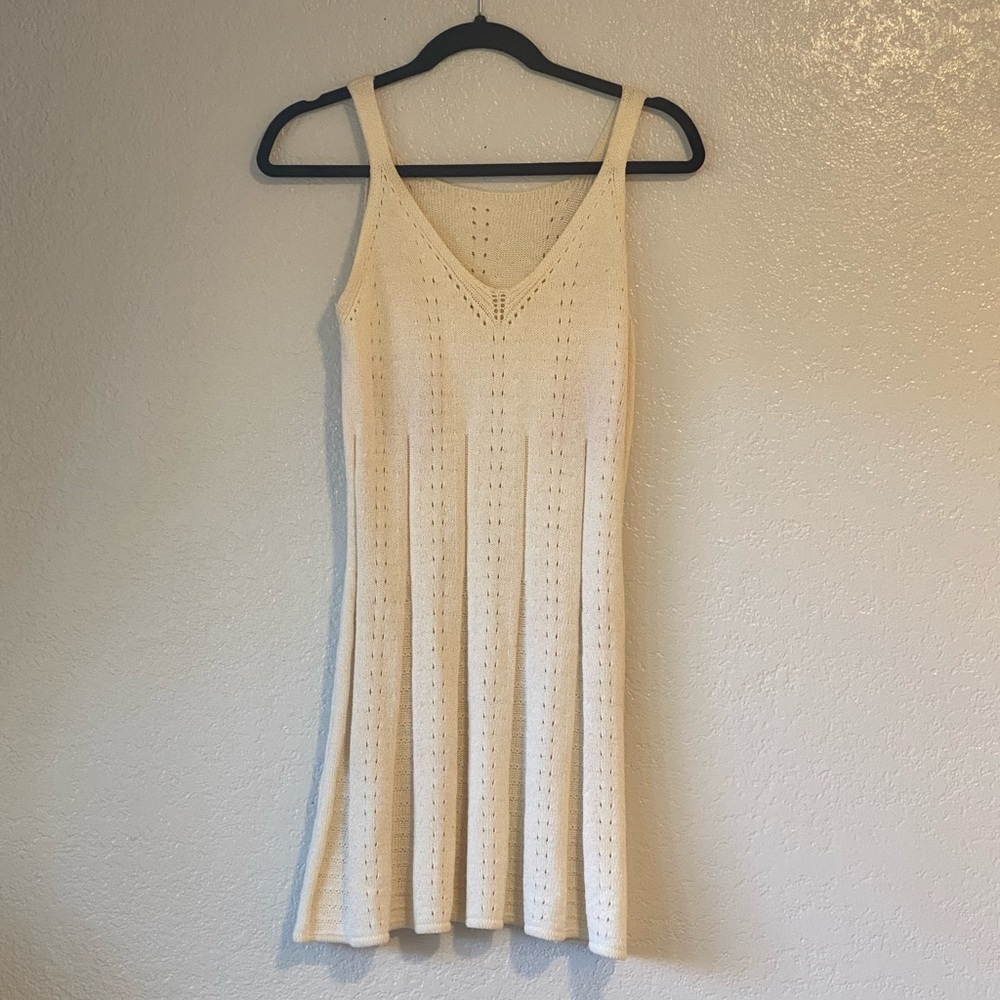 Cream colored Sweater Dress. #001